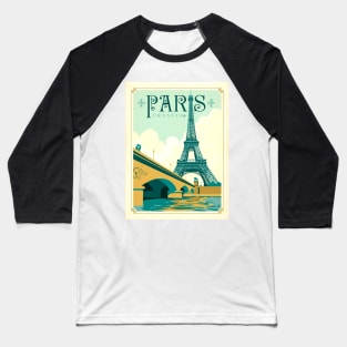 Retro poster - pub - vintage - Paris Baseball T-Shirt